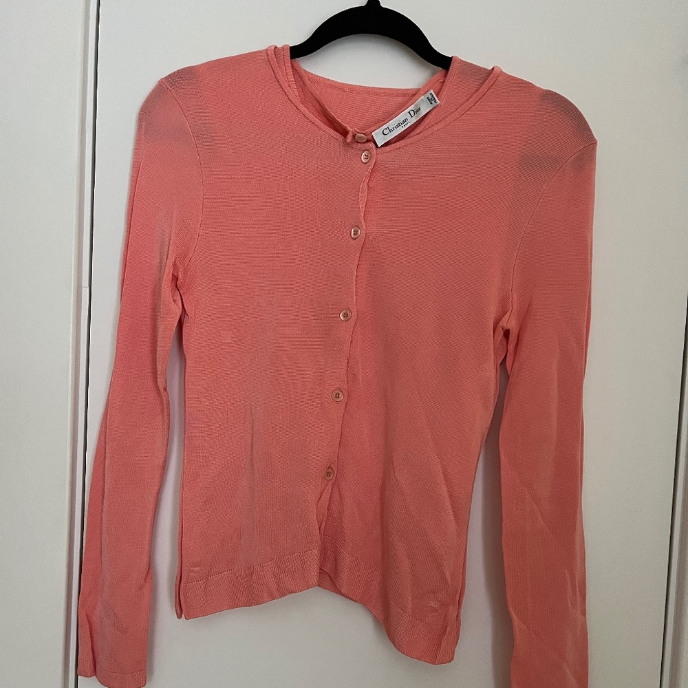 - Christian Dior Pink Cardigan Set